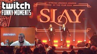 МАНУРИН смотрит "Топ Моменты с Twitch | SLAY 2024 "