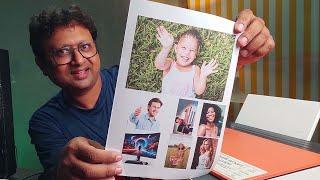 How to Print Multiple Pictures on One Page || A4 sheet par 4 photo kaise banaye