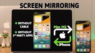 Wireless Screen Mirroring iPhone 15 with M2 MacBook Air/Pro!
