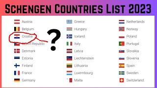 Schengen visa || 2023 Country in Schengen zone || Europion Countries of list in 2023 #schengenlist