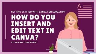 How to Add and Edit Text in Canva | Canva for Beginners