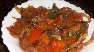 How to make pyaj -  tomato  sabji (instant recipe)