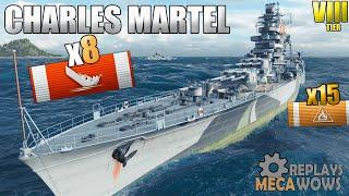 Charles Martel 8 Kills ZOMBIE Edition | World of Warships