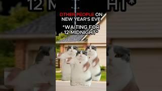 CAT MEMES  PEOPLE ON NEW YEAR’S EVE #relatable #cat #funny #newyear #shorts