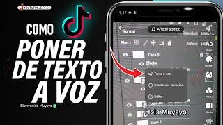 Como Poner TEXTO a VOZ en TikTok 🟣 Voz Narrador