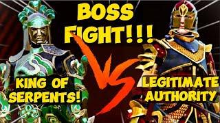 King of Serpents vs NEW Legitimate Authority LEVEL 6 BOSS!!! | Shadow Fight 3