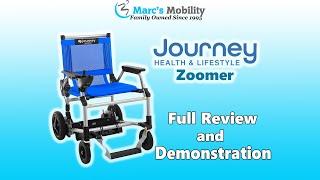 Journey Zoomer - Lightweight Folding Power Wheelchair that Breaks Apart! -Review and Demonstration