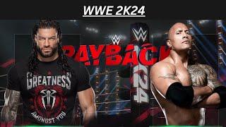 Final Battle  The Rock Vs OTC Roman Reigns | WWE 2K24