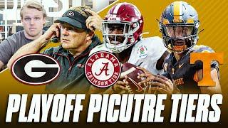 College Football Playoff TIERS | Georgia, Alabama Feeling GOOD? Tennessee, Michigan On The Bubble?