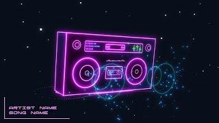 Boombox Madness  //  Free audio visualizer template for After Effects