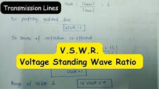 VSWR (Voltage Standing Wave Ratio)