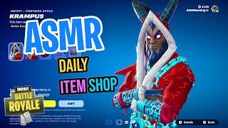 ASMR Fortnite RARE Krampus Skin Returns! Daily Item Shop  Relaxing Whispering 