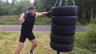 Tire punching bag (How to make)