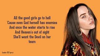 Billie Eilish - all the good girls go to hell (Lyrics)