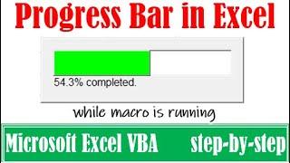 Progress bar while macro is running in Excel