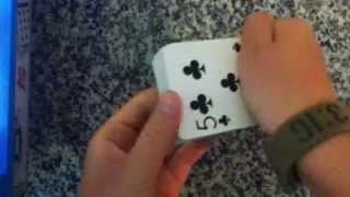 David Blaine Riffle Card Trick (tutorial)