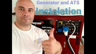 Generator and Automatic Transfer Switch Installation!