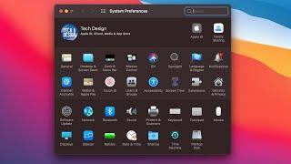 System Preferences on Mac