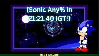 SRB2: Sonic Any% in 21:21.40 IGT! [V. 2.2.10]