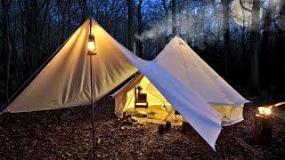 2 Nights Off Grid in a Bell Tent with a Wood Burning Stove.