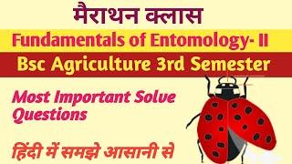 Fundamentals of Entomology- II Bsc Agriculture 3rd Semester