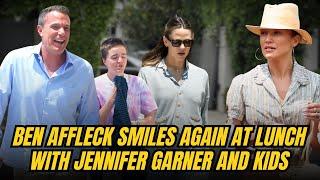 Ben Affleck 'SMILES AGAIN' at Lunch with Jennifer Garner and Kids in LA Amid Divorce from JLo