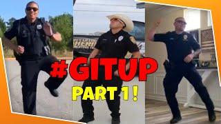 These Police Officers KILL the GIT UP Dance Challenge! #GitUpChallenge