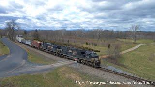 Norfolk Southern Train 202 led by SD70ACC, near CP Lipscomb, Stuarts Draft, VA