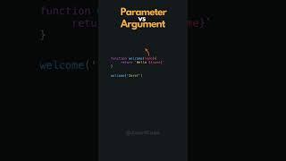 Parameter vs Argument in JavaScript