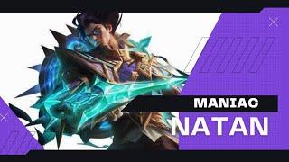 MANIAC | Natan Is Absolutely Broken | Mobile Legends | Mr Zeus SL