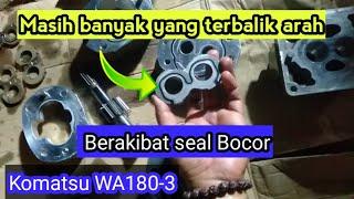 Wheel louder tiba² lemah gak kuat angkat bucket steering berat || komatsu WA180-3