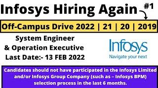 Infosys Again Hiring 2019 | 2020 | 2021 | 2022 BATCH  | Again | 2nd Phase Hiring | 6 Month Criteria