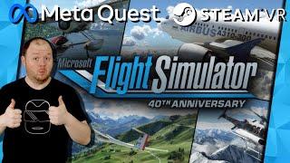 Microsoft Flight Simulator VR mit der Meta Quest 2 [SteamVR] Best VR Flight Simulator Gameplay