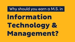 MS in Information Technology & Management