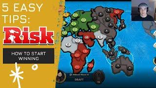 Winning at RISK: Global Domination | 5 Easy Strategy Tips to Improve Your Gameplay (5 minutes)