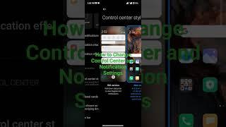 How to Change Control Center and Fix Blur Effect error in MIUI 14.