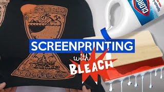 DIY Screen Printing with BLEACH! + ASMR