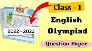 Class 1 English Olympiad 2022-23 Question Paper| English Olympiad for Class 1| IEO Exam for Class 1