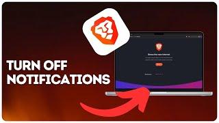 How to turn off notifications on Brave?