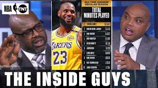 INSIDE THE NBA FULL SHOW | Lakers beat Kings 113-100, LeBron breaks NBA record for career minutes