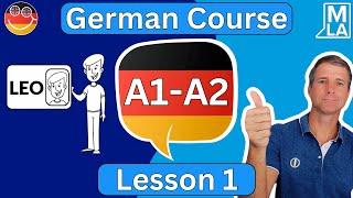  German for Beginners | Lesson 1 | Learn German for Free | A1-A2 Course 