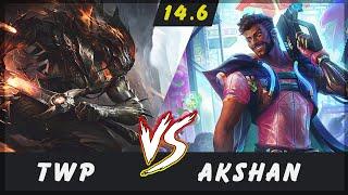 TheWanderingPro - Yasuo vs Akshan MID Patch 14.6 - Yasuo Gameplay