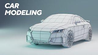 Modeling Car Game Asset In Blender 2.9 (Timelapse)