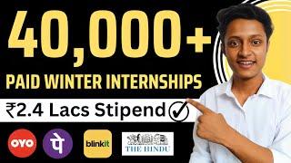 "Grand Winternship Carnival 2024: 40,000+ Internships | Earn ₹2.4 Lacs!"