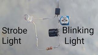 Strobe light effect and blinking light circuit with Transistor | Electro Fever