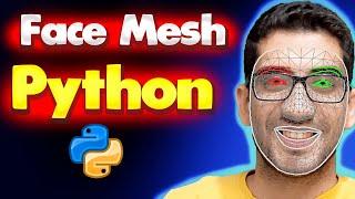 Python Face Detection and Face Mesh (python OpenCV & MediaPipe package)