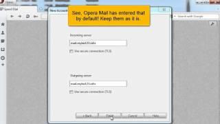 Configuring an IMAP email account with SSL in Opera Mail | FastDot Cloud Hosting