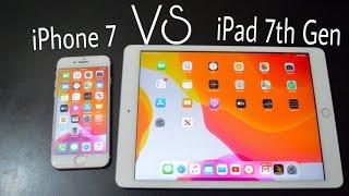 Apple A10 Fusion speed test | iPad 7th gen vs iPhone 7 game test in 2020