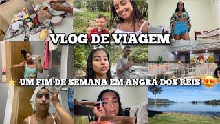 VLOG DE VIAGEM EM ANGRA DOS REIS  | fomos pro sítio, arrume-se comigo, cachoeira, praia da ribeira