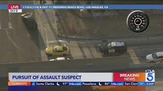 Authorities pursue high-speed driver in L.A. County